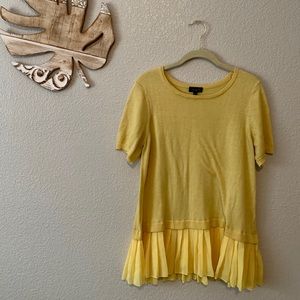 Yellow Ruffle ahem Blouse